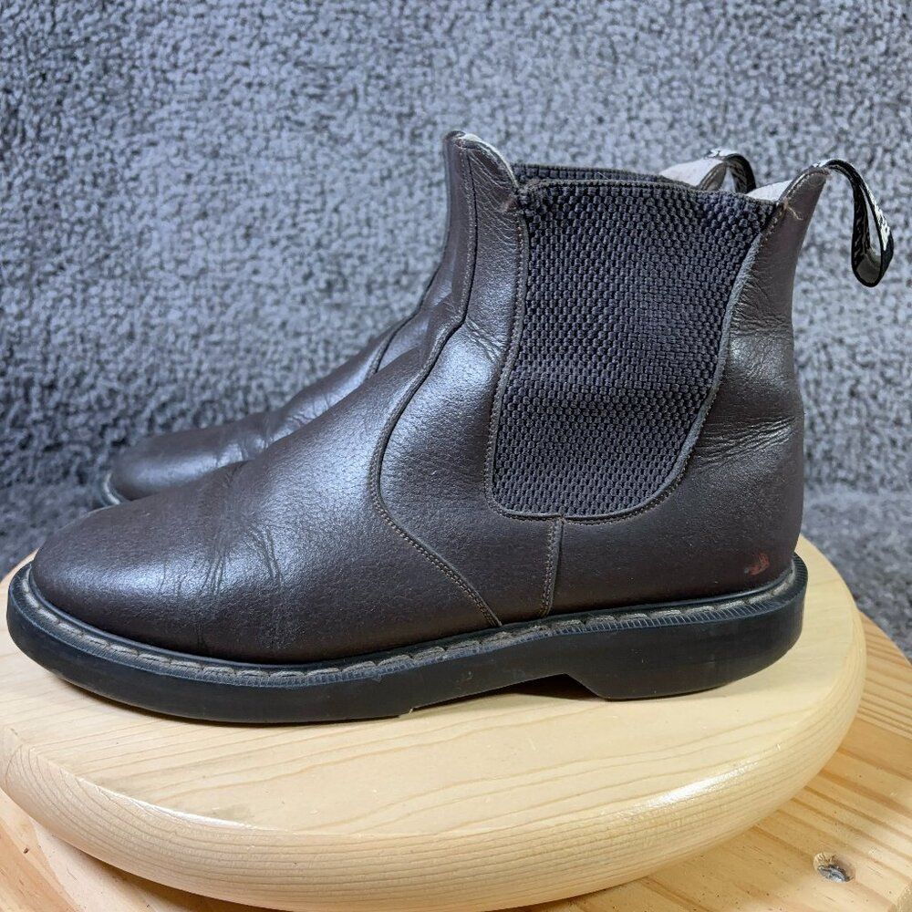 Solovair Dealer Chelsea Boots Mens Sz 9 Brown Vegetarian Leather Made in England